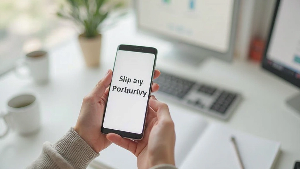 Mobile phone screen showing fast loading website with optimized images